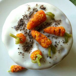 Gateau cru à la carotte, gateau vegan sans sucre à la carotte