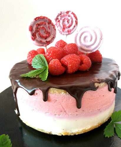 Gateau cru framboise& citron |Mademoiselle Truffe & compagnie