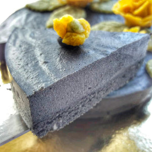 Gateau noir absolu sans cuisson, raw. Sesame noir&charbon. Mademoiselle Truffe & compagnie