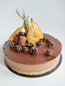 Gateau 100% vegetal, sans sucre, sans noix, sans gluten, sans lactose. Mademoiselle Truffe